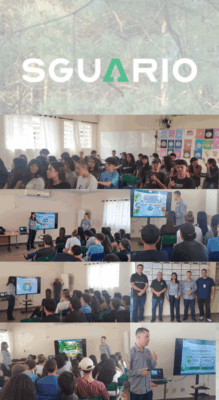 Escola Estadual Simpliciano Campolim de Almeida, em Nova Campina, recebe palestra sobre Meio Ambiente e Sustentabilidade promovida pela empresa Sguario